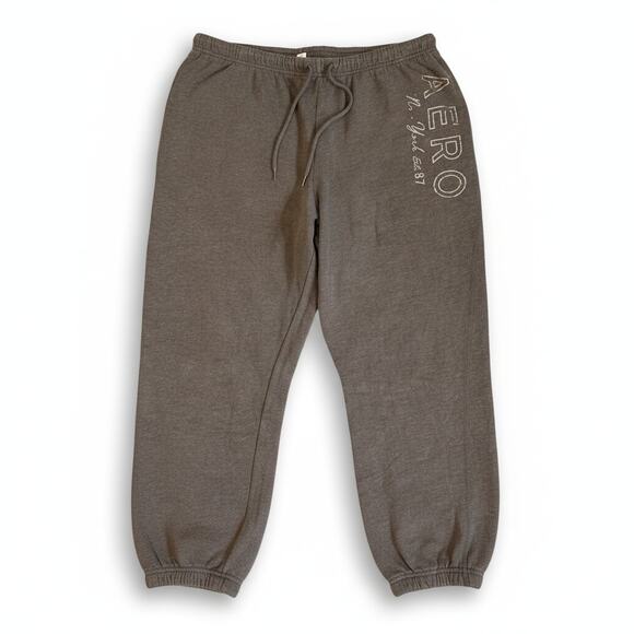 Aeropostale Pants - Aero Aeropostale Womens Brown Classic Drawstring Sweatpants Joggers Size XL